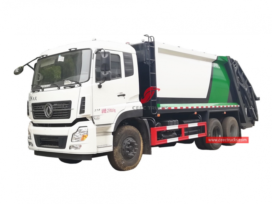 Dongfeng ၁၈ ကျူပီမီတာ စွန့်ပစ်ပစ္စည်း သိပ်သည်း ယာဉ်