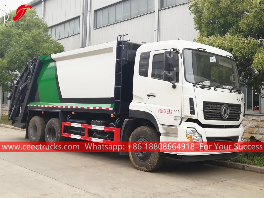 Dongfeng ၁၈ ကျူပီမီတာ စွန့်ပစ်ပစ္စည်း သိပ်သည်း ယာဉ်