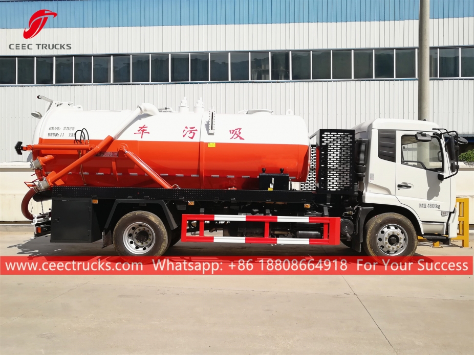 ၁၁၀၀၀ လီတာ ညစ်ညမ်းရေ စုပ်ယာဉ် DONGFENG