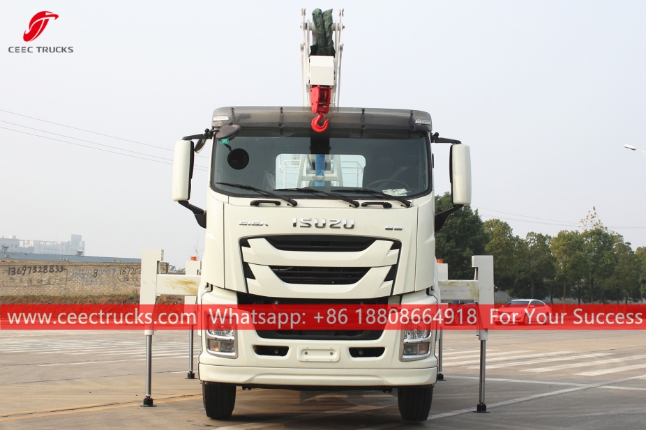 ISUZU GIGA ၁၆ မီတာ လေထောင် ပလက်ဖောင်း လုပ်ငန်း ယာဉ်