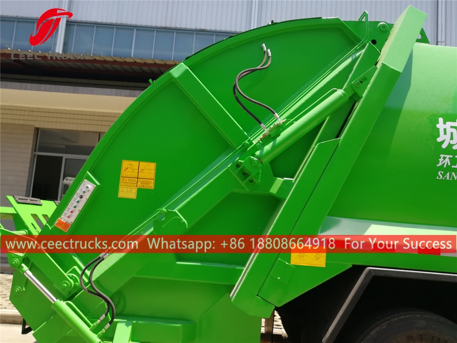 Dongfeng ၁၂ ကျူပီမီတာ စွန့်ပစ်ပစ္စည်း သိပ်သည်း ယာဉ်