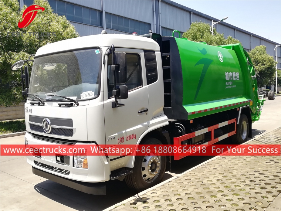 Dongfeng ၁၂ ကျူပီမီတာ စွန့်ပစ်ပစ္စည်း သိပ်သည်း ယာဉ်