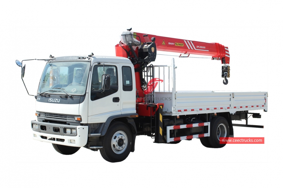 ISUZU FTR ၁၀ တန် ကားတပ် ကရိန်း