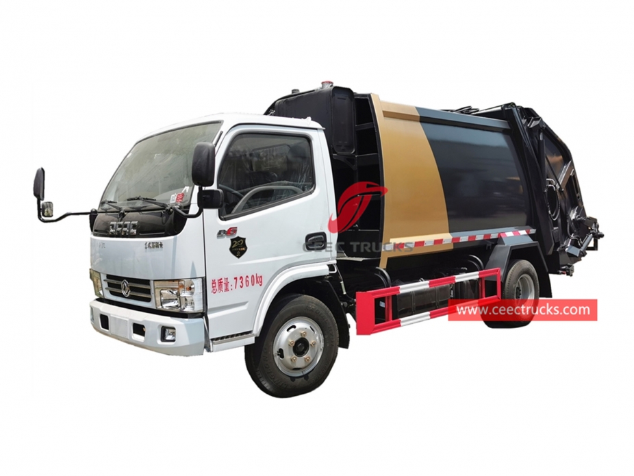 Dongfeng ၅ ကျူပီအမ် စွန့်ပစ်ပစ္စည်း ဖိပြီး ကား