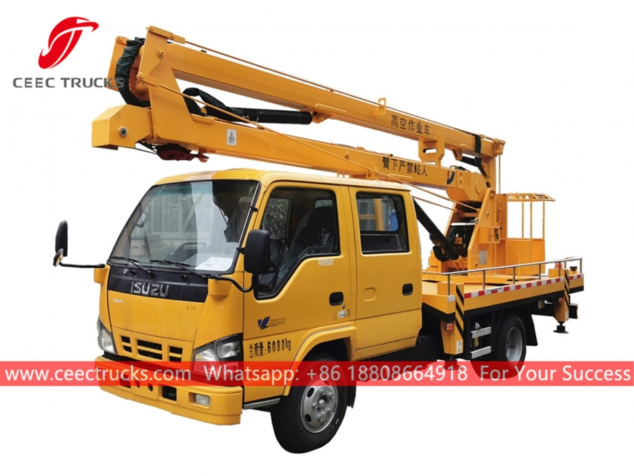 ISUZU ၁၄ မီတာ အမြင့် ပလက်ဖောင်း လုပ်ငန်း ကား