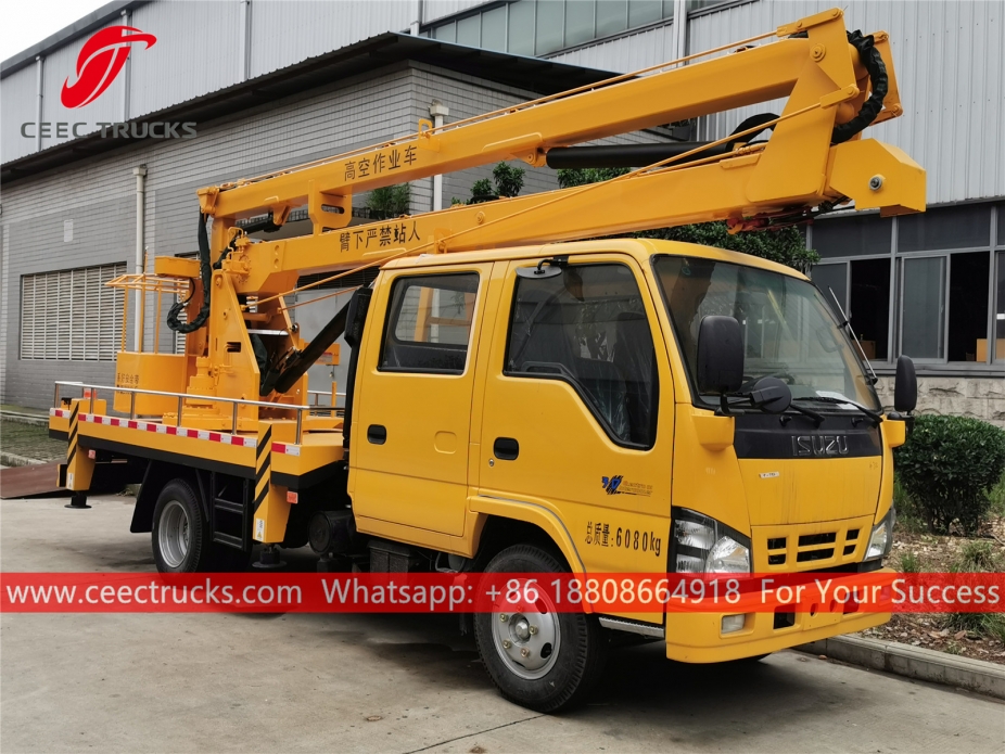 ISUZU ၁၄ မီတာ အမြင့် ပလက်ဖောင်း လုပ်ငန်း ကား