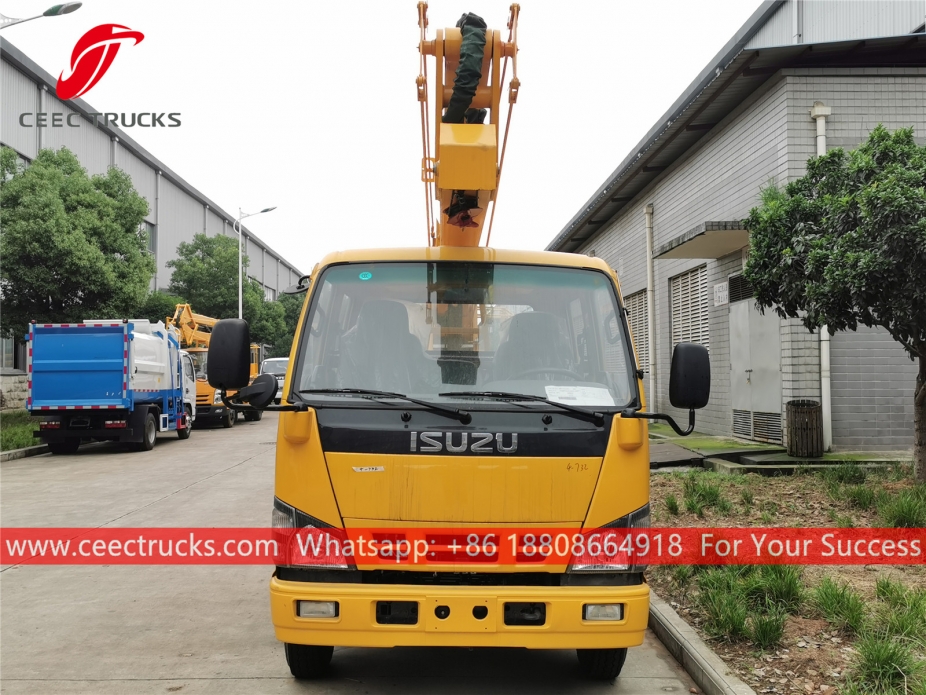 ISUZU ၁၄ မီတာ အမြင့် ပလက်ဖောင်း လုပ်ငန်း ကား