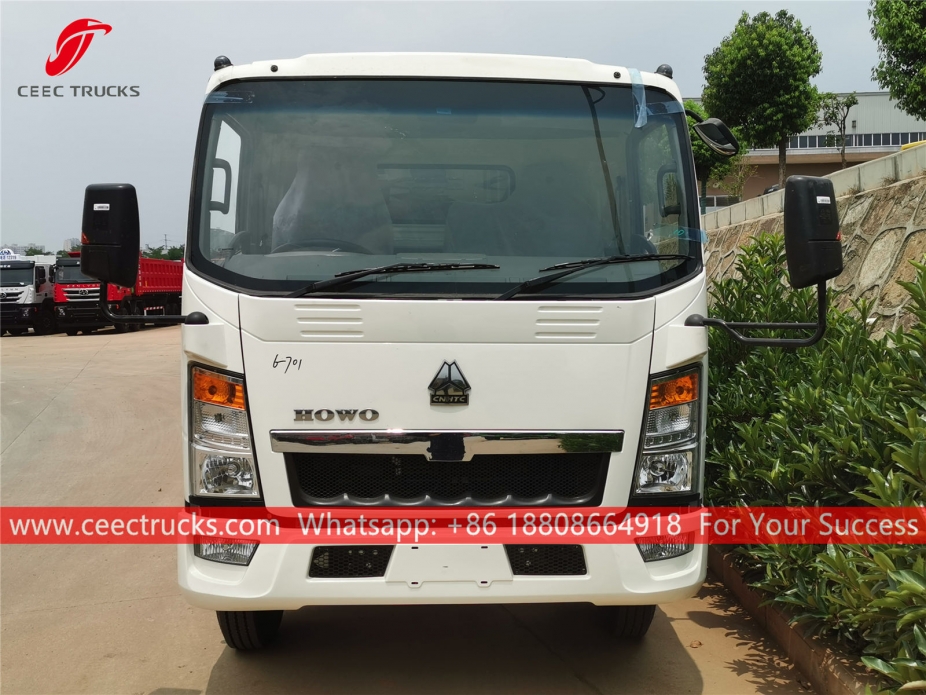 RHD စွန့်ပစ်ပစ္စည်း ဖိပြီး ကား HOWO