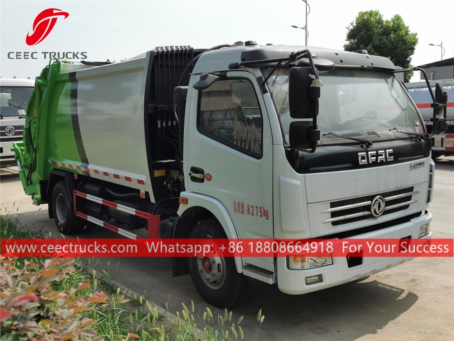 Dongfeng ၆ ကျူပီအမ် စွန့်ပစ်ပစ္စည်း ဖိပြီး ကား