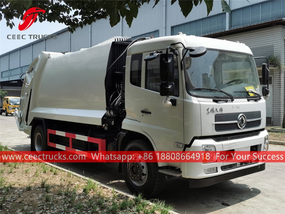 Dongfeng ၁၀ ကျူပီအမ် ဖိပြီး စွန့်ပစ်ပစ္စည်း ကား