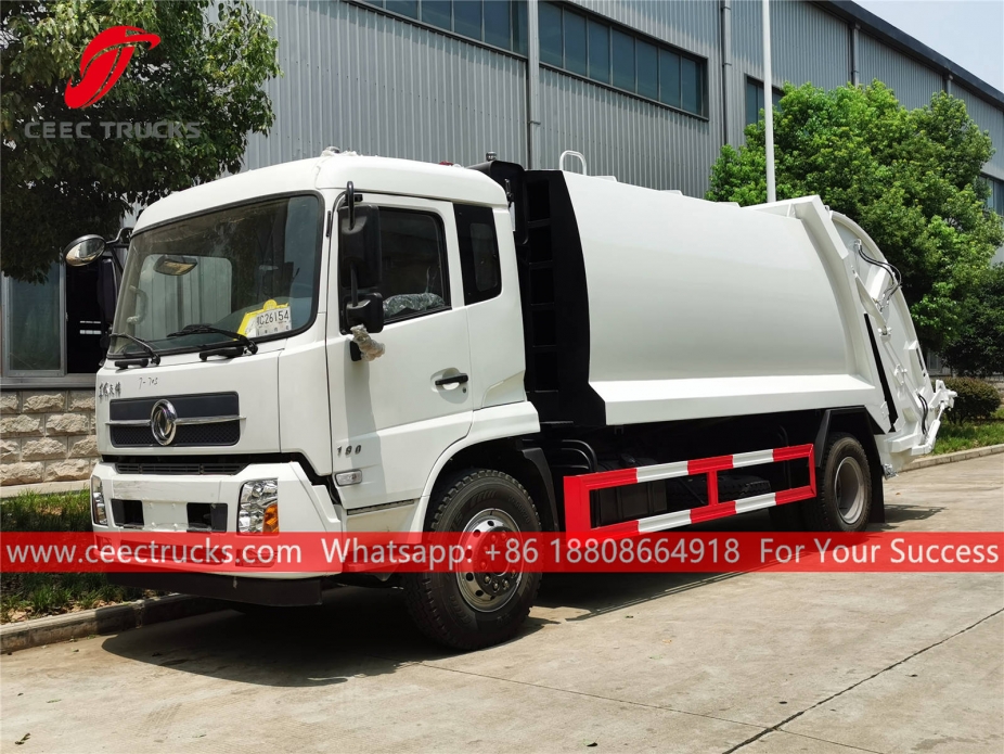Dongfeng ၁၀ ကျူပီအမ် ဖိပြီး စွန့်ပစ်ပစ္စည်း ကား