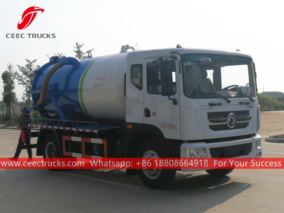 ၁၀ ကျူပီအမ် စွန့်ပစ်ရေ စုပ်ယူကား DONGFENG
