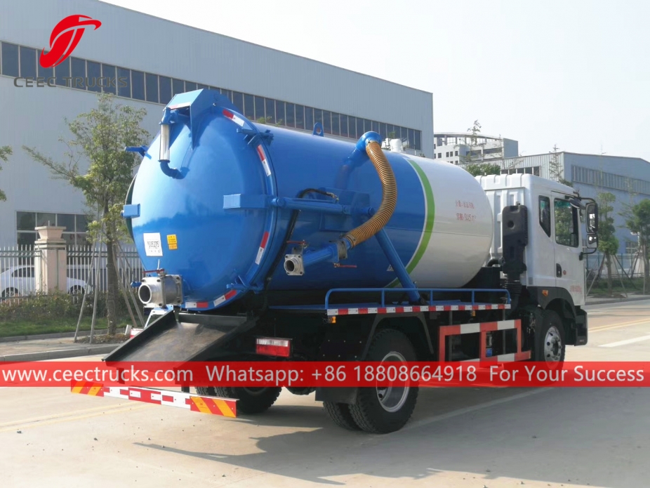 ၁၀ ကျူပီအမ် စွန့်ပစ်ရေ စုပ်ယူကား DONGFENG