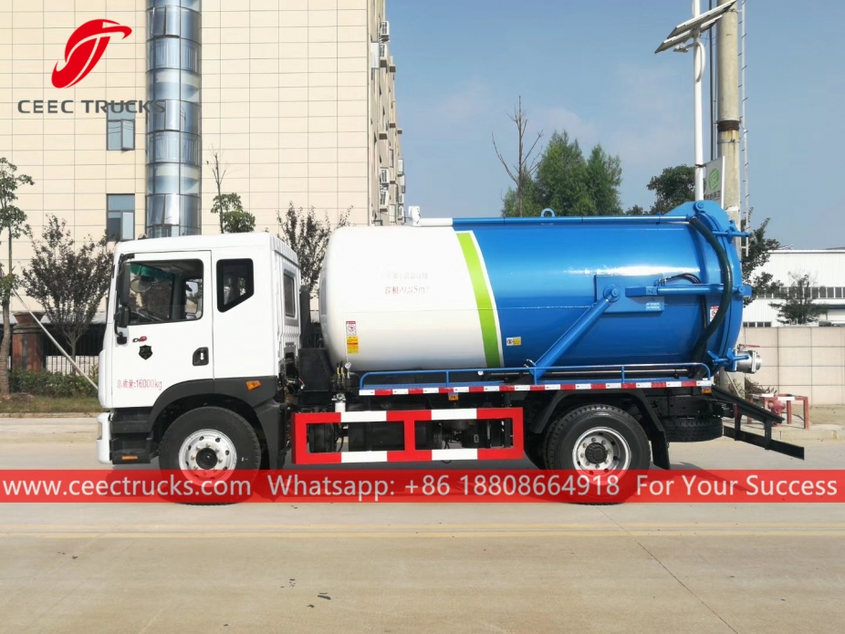 ၁၀ ကျူပီအမ် စွန့်ပစ်ရေ စုပ်ယူကား DONGFENG