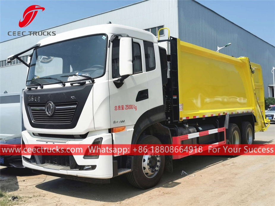 ၁၈ ကျူပီအမ် စွန့်ပစ်ပစ္စည်း ဖိပြီး ကား Dongfeng