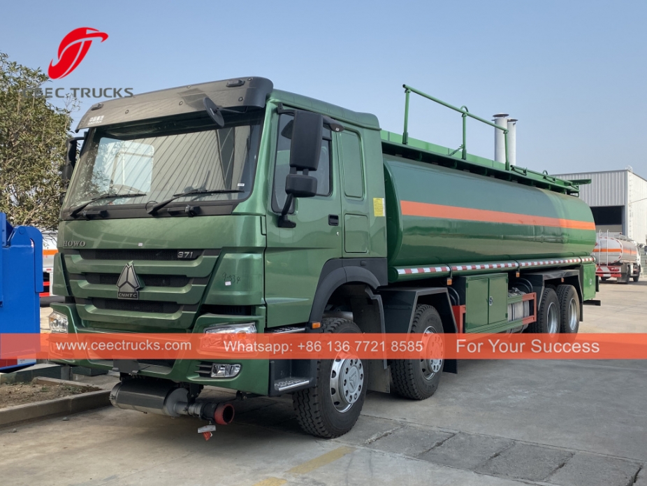 SINOTRUK 8x4 30CBM လောင်စာဆီပို့ဆောင်ရေးတင်ကား
