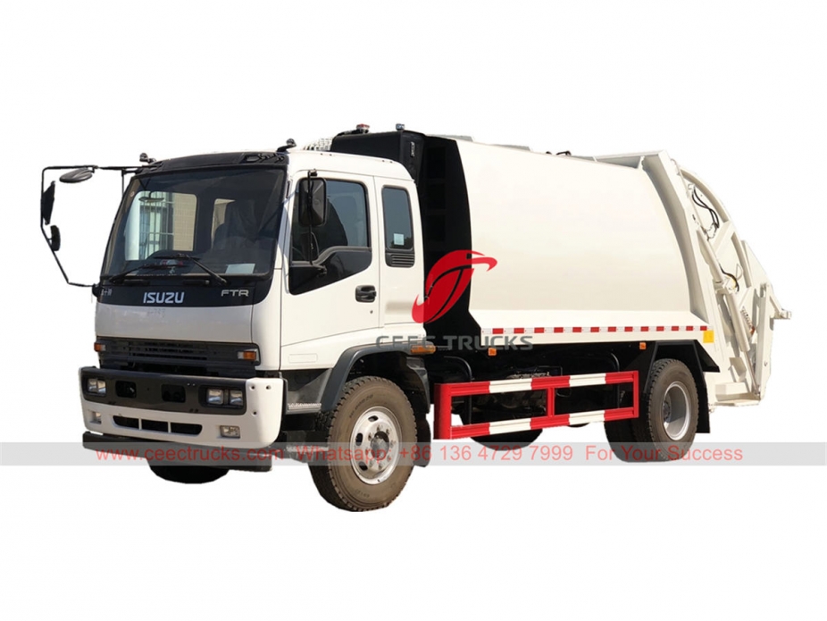 ISUZU ၁၂CBM စွန့်ပစ် သိပ်သည်း ယာဉ်