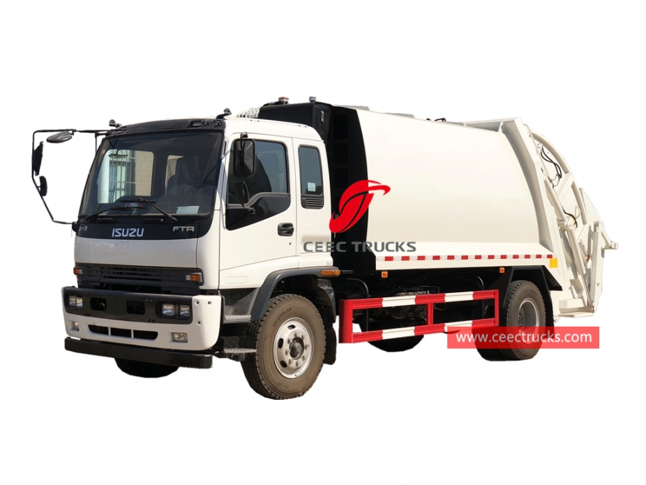 ISUZU ၁၂CBM စွန့်ပစ် သိပ်သည်း ယာဉ်