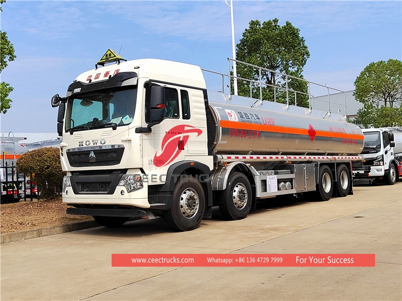 howo လုံးဝအသစ် ၄၀ cbm လောင်စာဆီ ဖြည့်သွင်းကား