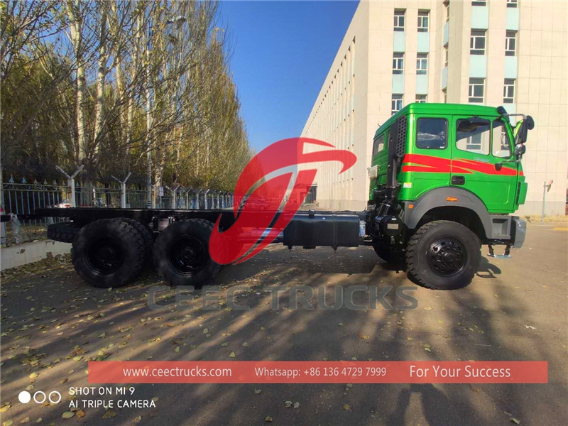 congo beiben 6 wheel drive cargo truck chassis