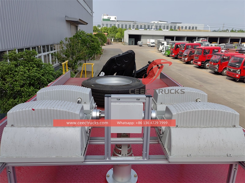 Howo မီးသတ်ကယ်ဆယ်ရေးယာဉ် (၅ တန် ကရိန်း နှင့် ၁၂ မီတာ အရေးပေါ်မီးပြ)