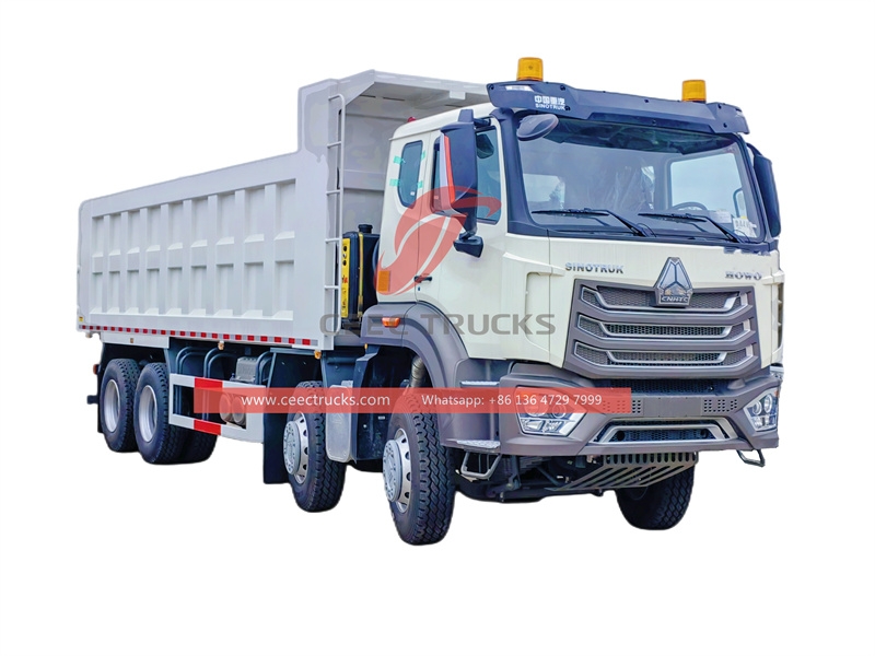 Sinotruk ၈x၄ ၄၂၀HP ၄၀ တန် ပစ်ကျင်းယာဉ် (စက်ရုံတိုက်ရိုက်ရောင်းချ)