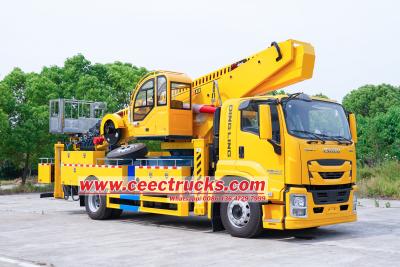 Isuzu 45m mounted aerial work platform truck