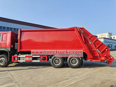 HOWO 20 cbm truck trash compactor