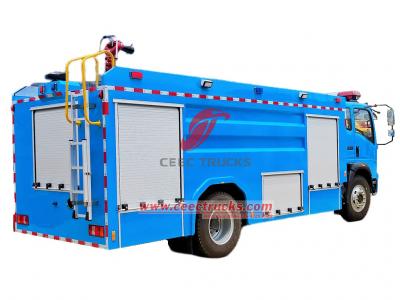 HOWO pumper tanker fire rescue truck