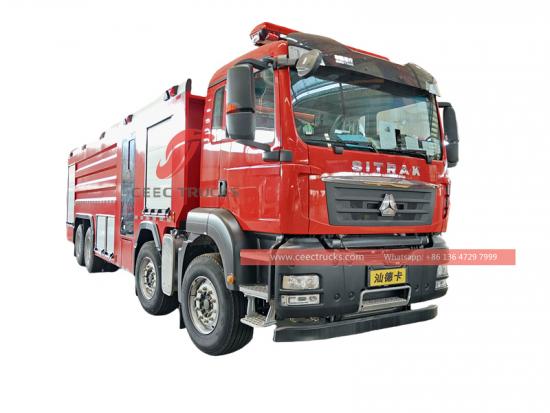 Howo heavy-duty 8x4 city fire fighting truck