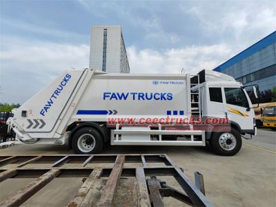 FAW J5K 4X2 RHD rear loader compactor truck