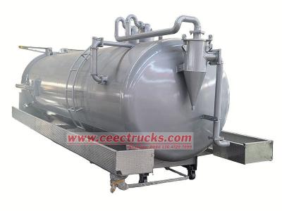 sludge vacuum pump tanker truck  upper body