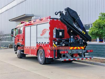 Howo 4x2 city fire rescue truck
