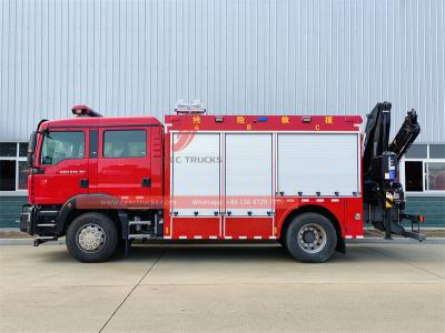 Howo 4x2 city fire rescue truck