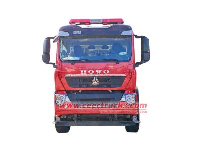 HOWO TX 6x4 double row water fire truck