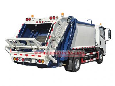 ISUZU electric truck mounted 6cbm garbage compactor