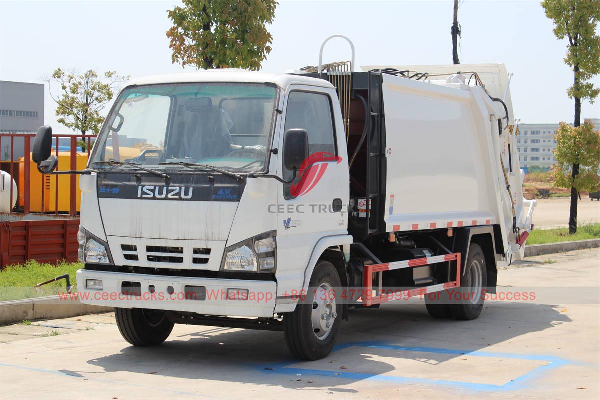 ISUZU 6 CBM သည် တင်ပို့ရန်အတွက် လမ်းကြိတ်စက်ကို ငြင်းဆန်ထားသည်။