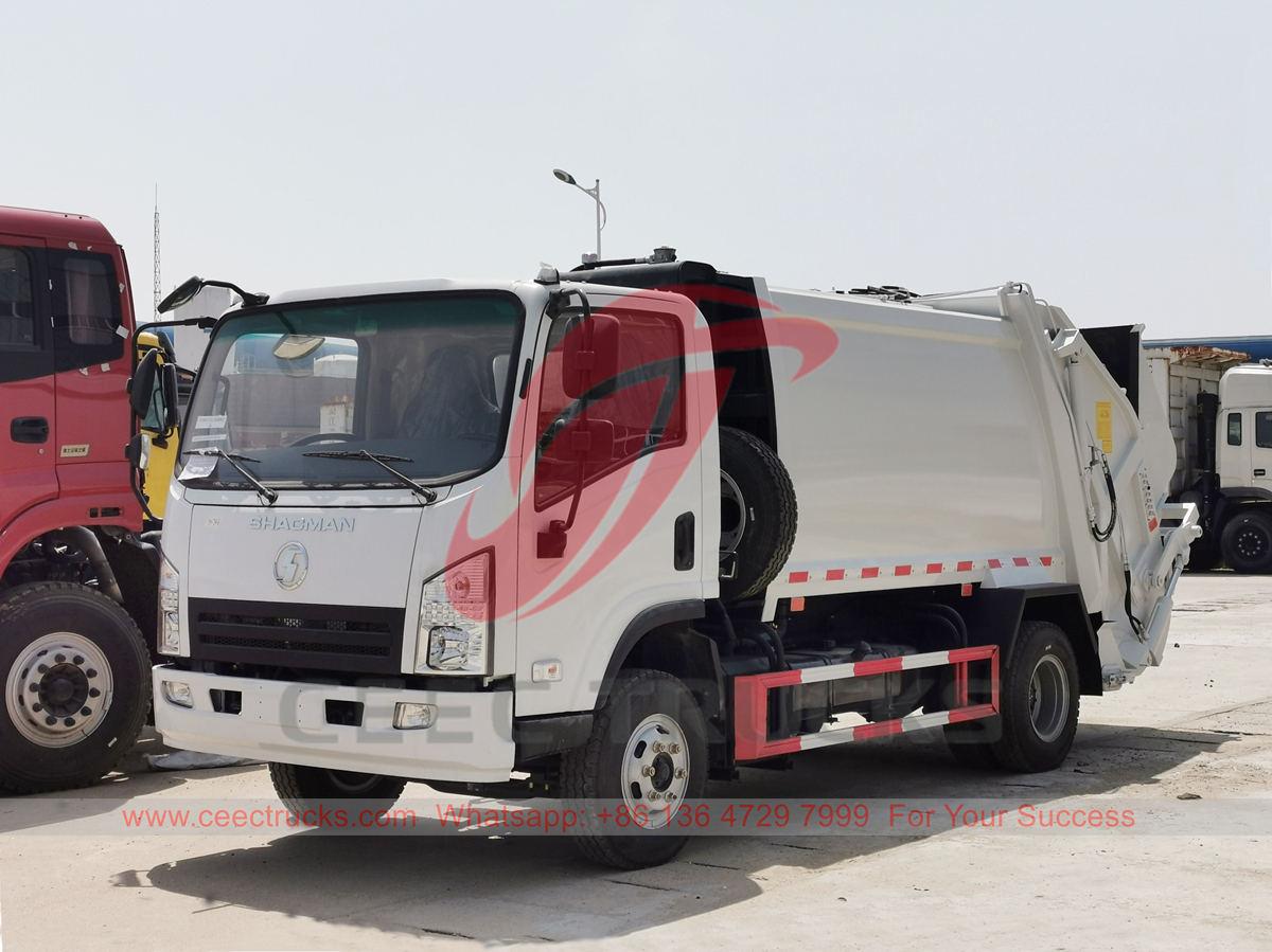 လာအိုအတွက် Shacman 5 CBM အမှိုက်ကြိတ်စက်