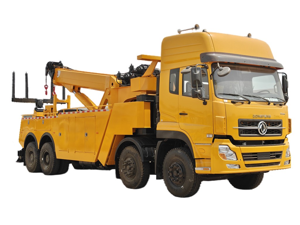 50ton Boom Rotator ပေါင်းစပ်ထားသော Wrecker Tow Truck DONGFENG
