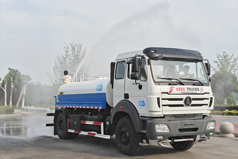 Beiben 1929 water bowser ထရပ်ကားကို ဘယ်လိုအသုံးပြုမလဲ။