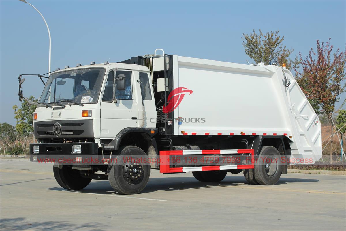 စိတ်ကြိုက် Dongfeng 14 CBM ငြင်းဆန်ထားသော compactor ထရပ်ကားကို ရောင်းရန်ရှိသည်။