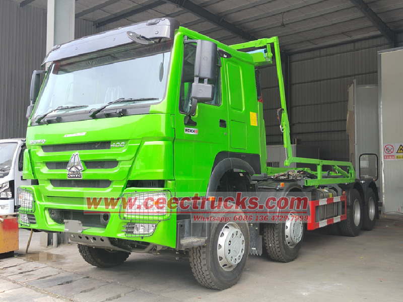 HOWO ၈x၄ ချိတ်ကား ဘယ်လောက် တင်နိုင်မလဲ