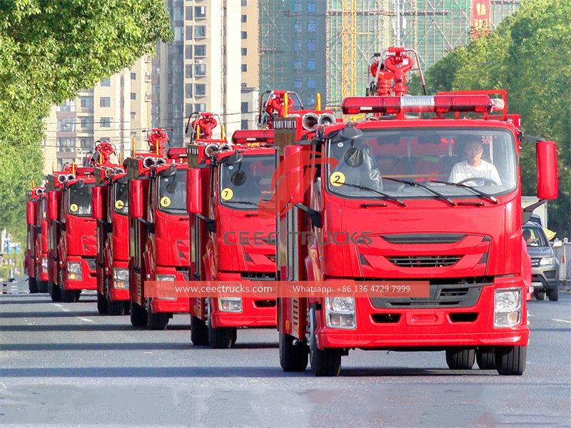 Isuzu Fire Rescue Truck ၏ ဘေးကင်းရေး စွမ်းဆောင်ရည် စမ်းသပ်မှု