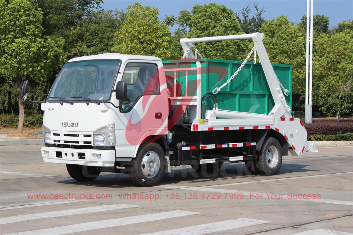 CEEC TRUCKS မှထုတ်လုပ်သော ISUZU 6 CBM skip loader ထရပ်ကား