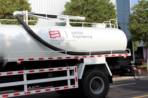 Uzbekistan သို့ တင်ပို့သော Shacman စွန့်ပစ်ရေ သိမ်းဆည်းစက်ကား