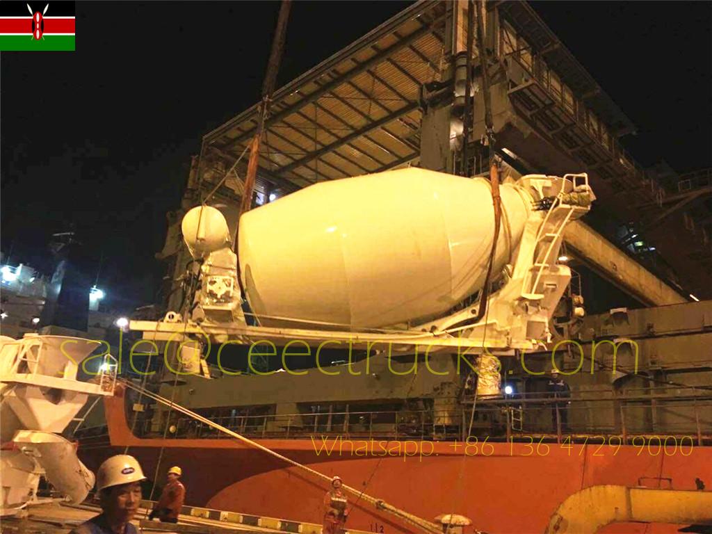 Kenya CIVICON ကုမ္ပဏီက CEEC ထံမှ 8CBM ကွန်ကရစ်မွှေစက် ပေါ်တင်ပစ္စည်း ၀ယ်ယူသည်