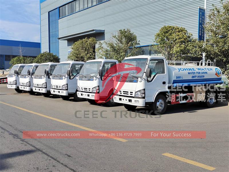 ဖိလစ်ပိုင် - ISUZU 600P 5000L သံမဏိရေတင်ကား 6 စီး တင်ပို့ခြင်း