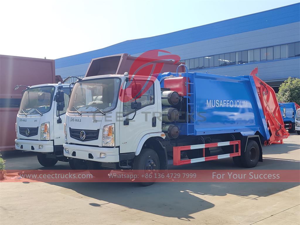 DONGFENG CNG စွန့်ပစ်ပစ္စည်းသိမ်းကား 10 စီး (6 ကျူပီအမ်) ယူဇဘက်ကစ္စတန်သို့ တင်ပို့ခြင်း