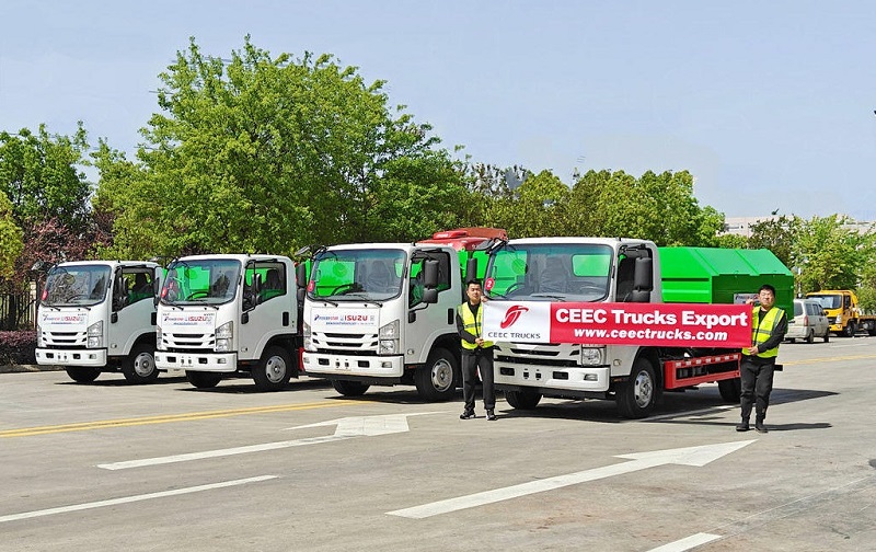 မော်ရိုကိုဖောက်သည်များသည် Isuzu NPR ချိတ်ဓာတ်လှေကားအစီးရေ 4 စီးကို ၀ယ်ယူသည်။