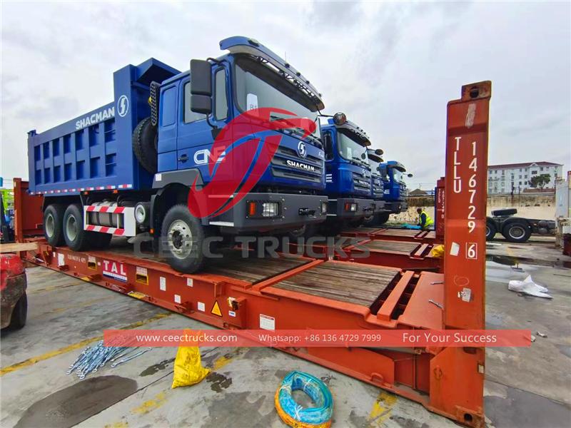 ဇင်ဘာဘွေ - shacman F3000 ကျောက်တင်ကား ၂၀ စီး တင်ပို့ခြင်း